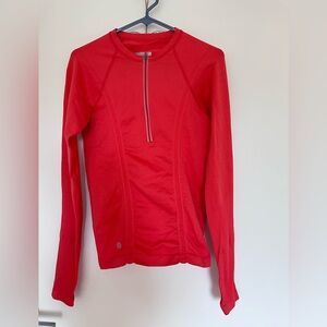 Athleta Vibrant orange/red Long Sleeve Top